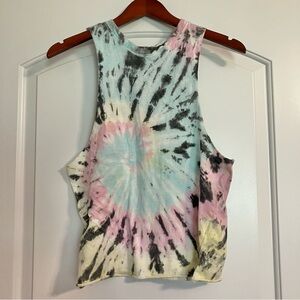 Dreamsicle Multicolor Tie-Dye Muscle Tee Tank Top Shirt Women’s Sz S *NWT*
